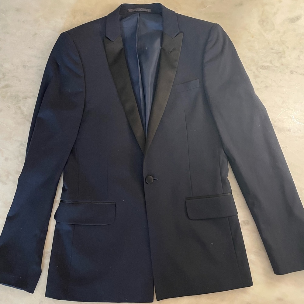 ASOS Midnight Blue Slim Tuxedo and Pants